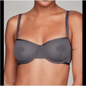 NWOT Cuup The Balconette Mesh gray 34B